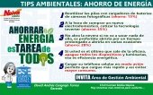 Tips Ambientales ESE Carmen Emilia Ospina: Ahorro de Energía