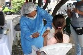 ESE Carmen Emilia Ospina inició vacunación a menores entre los 3 a 11 años